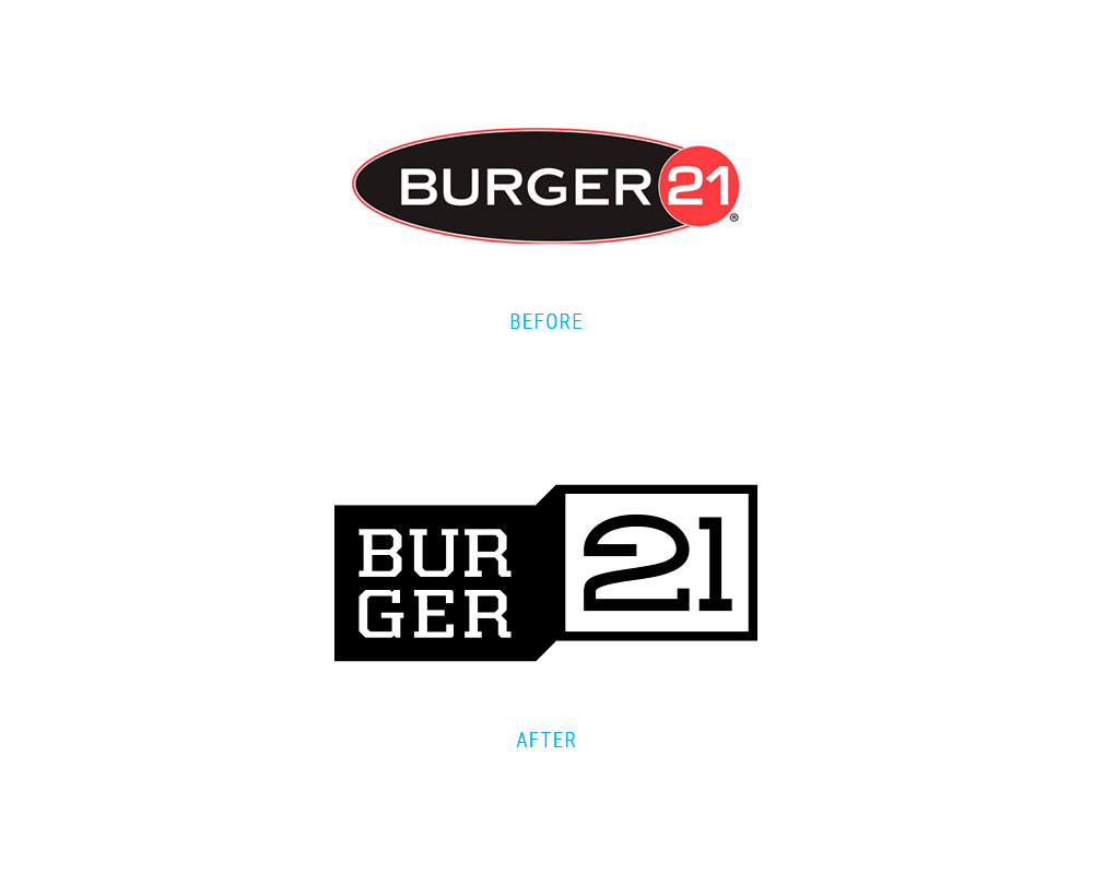 b21, burger21, logo design, rebranding, rebrand, burger21, frederic terral, design, logo design, restaurant logo